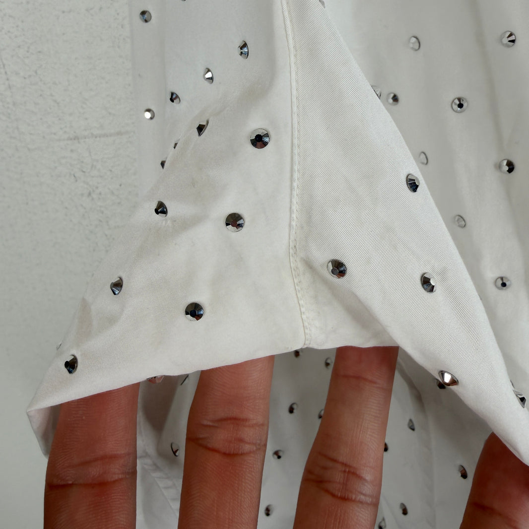 Prada Crystal Button Up LS Shirt