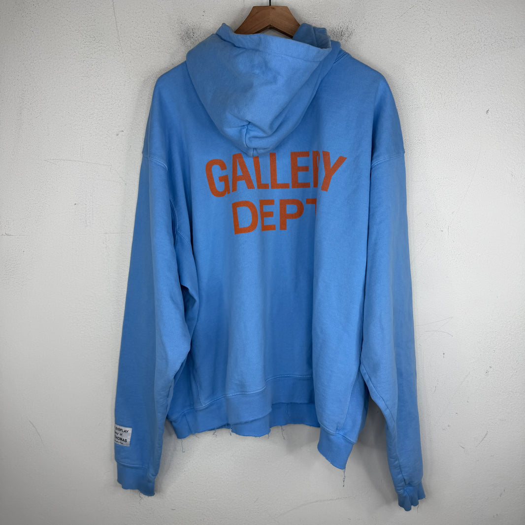 Gallery Dept Blue/Orange Logo Hoodie