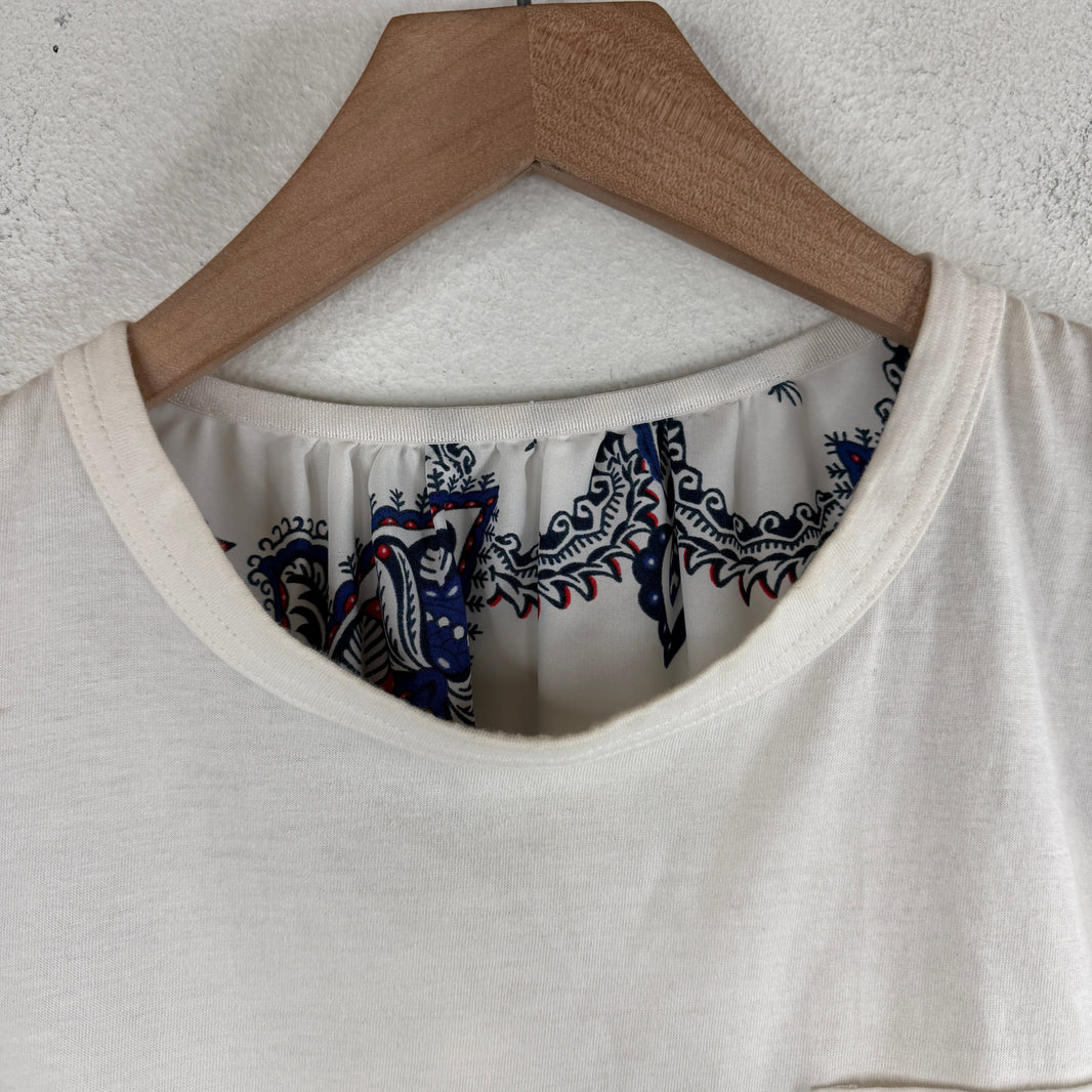 Sacai Paisley Hybrid Patchwork T-Shirt
