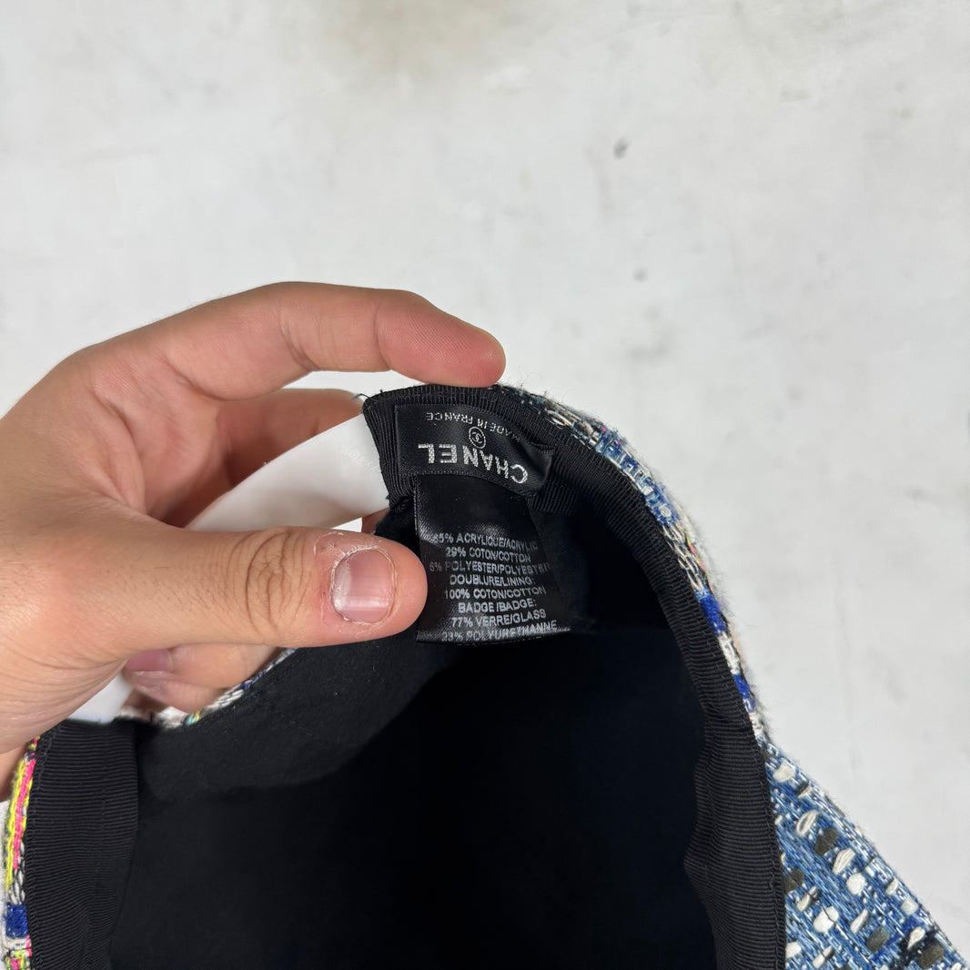 Chanel Tweed Snapback Hat