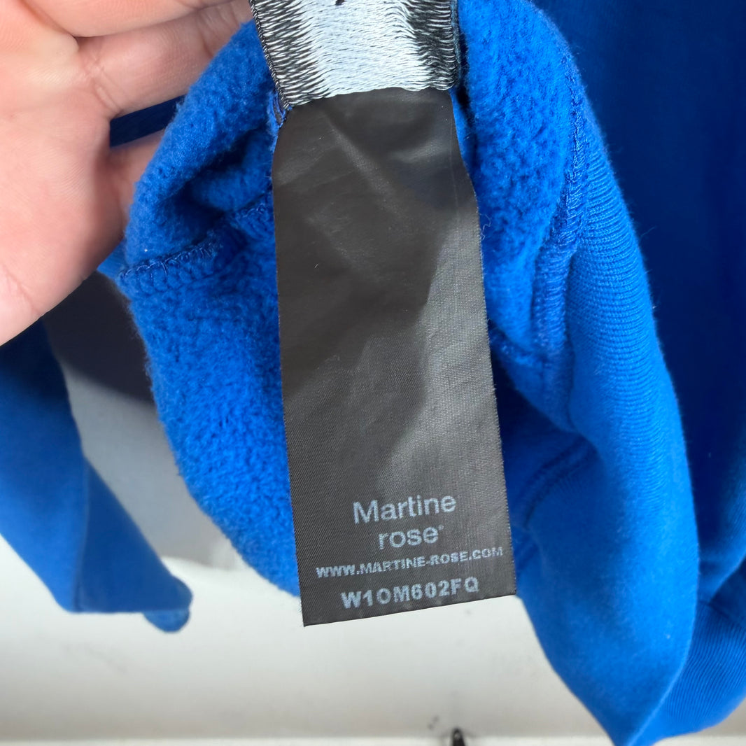 Martine Rose Blue Quiet Riot Hoodie
