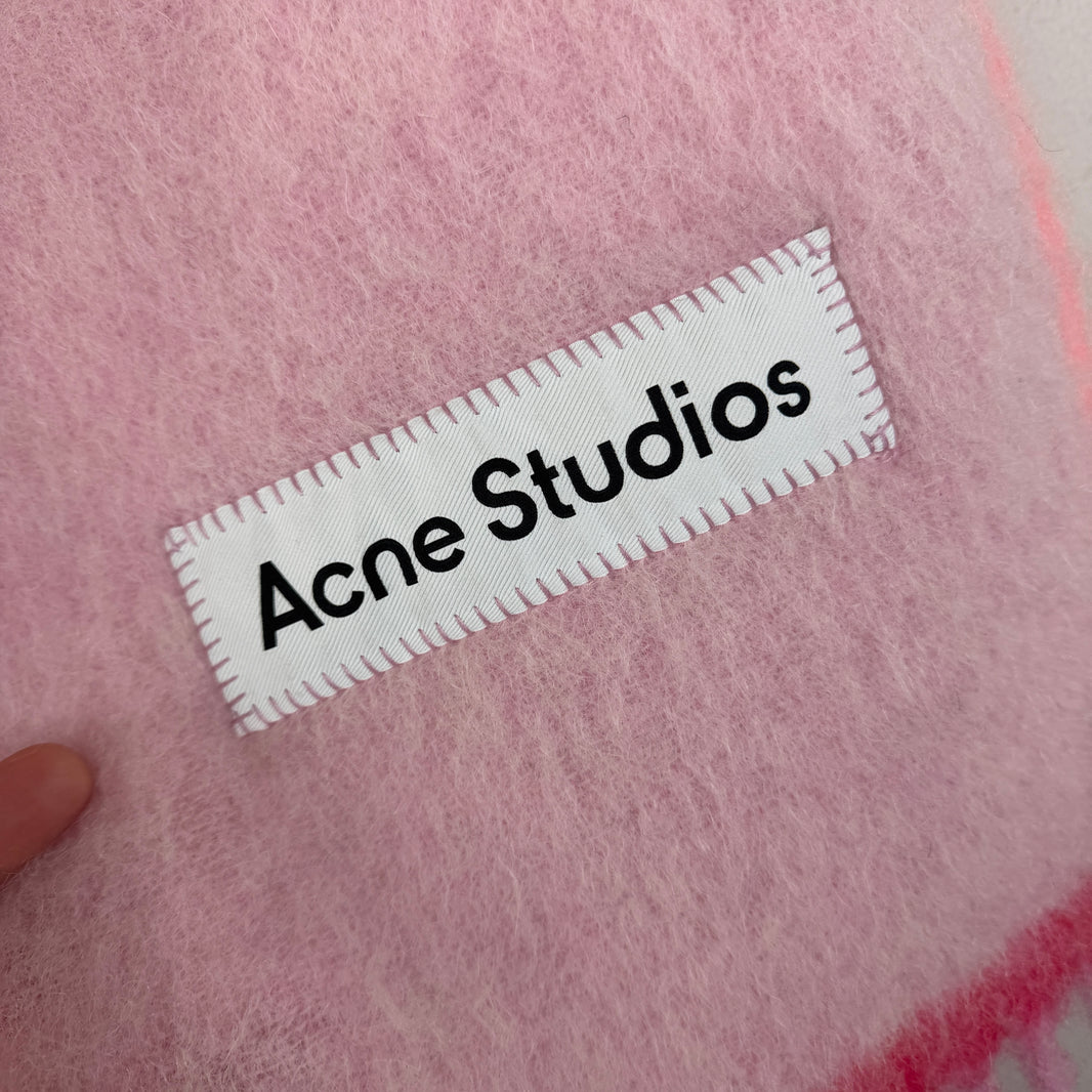 Acne Studios Pink Mohair Scarf