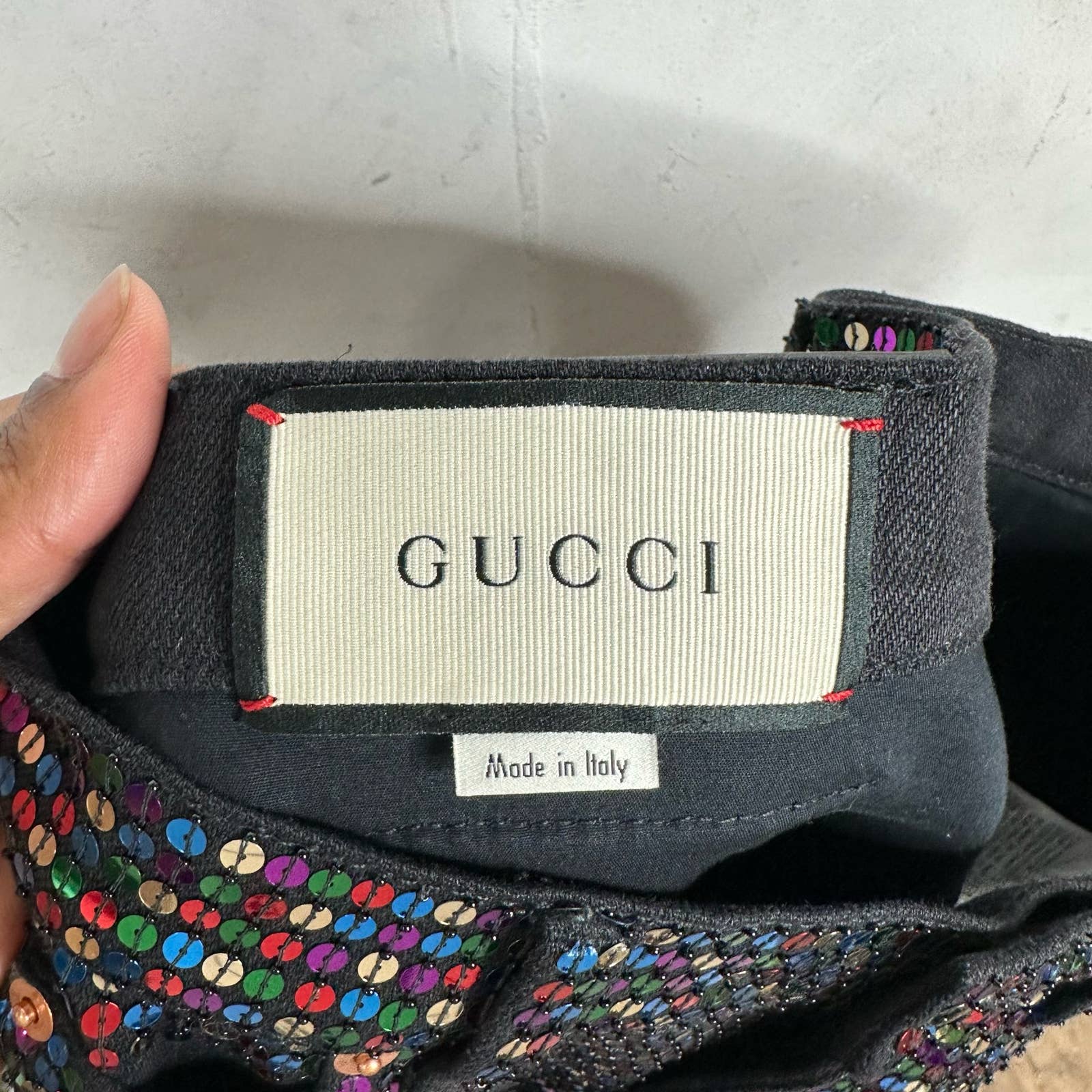 Gucci Sequin Multicolor Pants