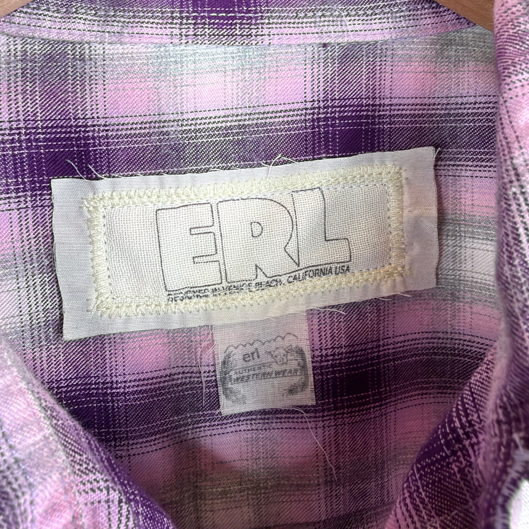 ERL Pink Flannel Shirt