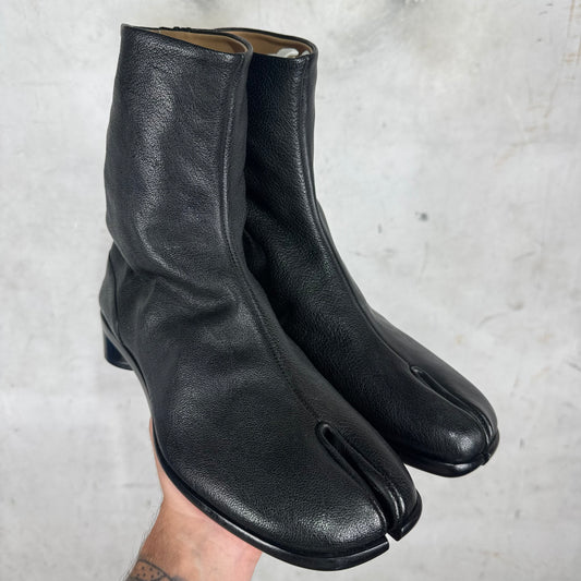 Margiela Leather Tabi Heeled Boots