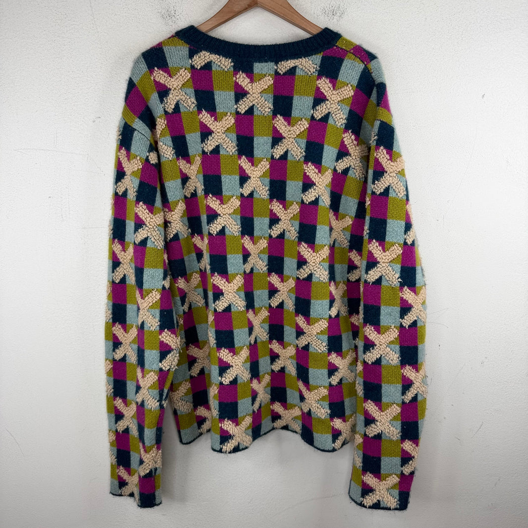 The Elder Statesman Checkerboard Sweater
