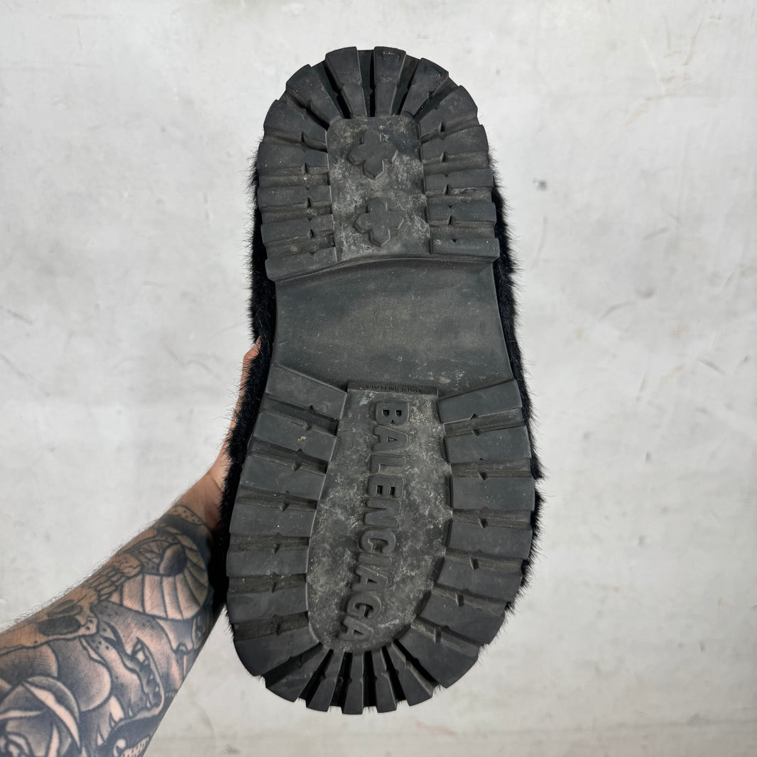 Balenciaga Faux Mink Alaska Boots