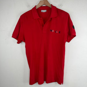 Moncler Red Polo Shirt