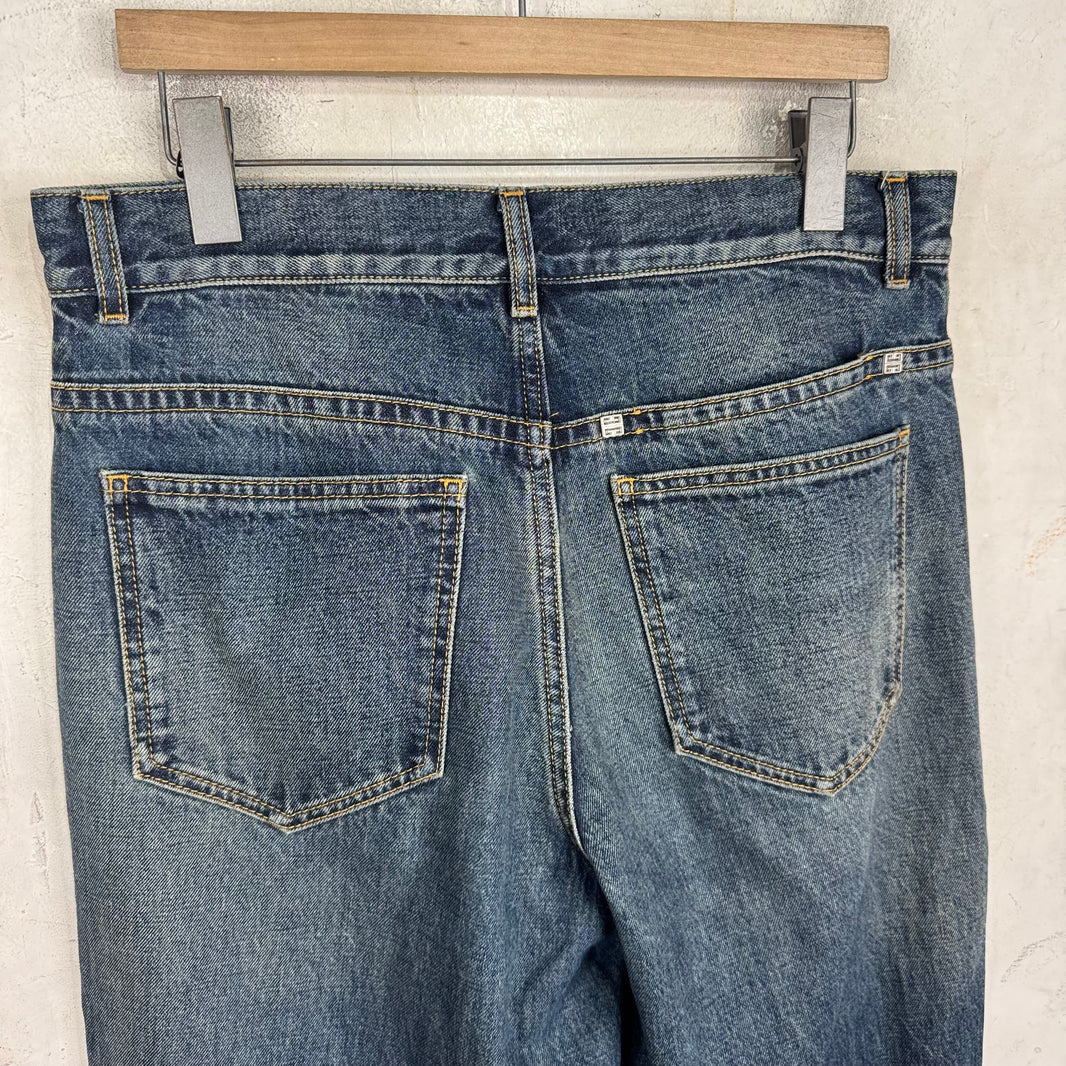 Givenchy Sample Medium Wash Straight Leg Jeans