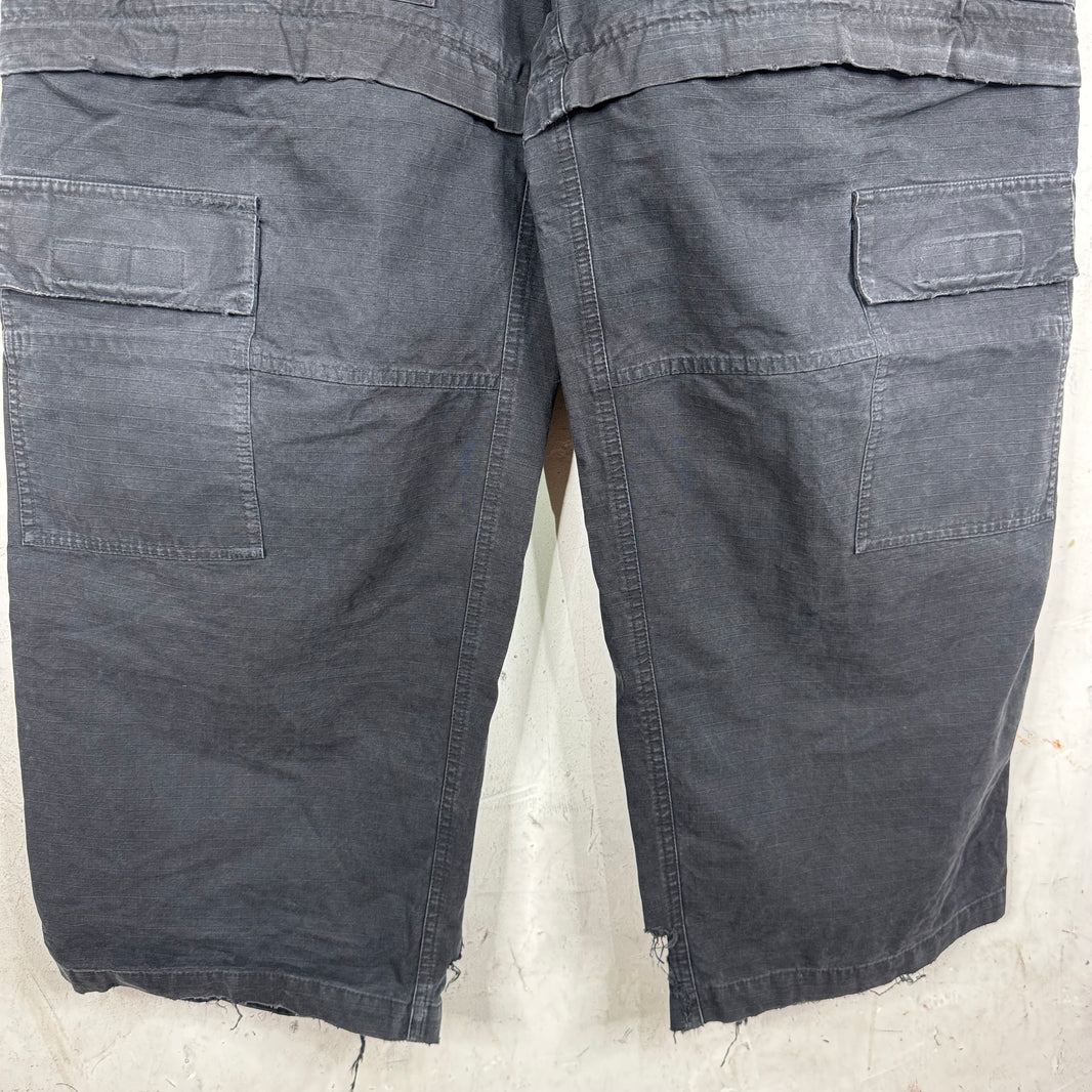 Balenciaga Distressed Ripstop Cargos