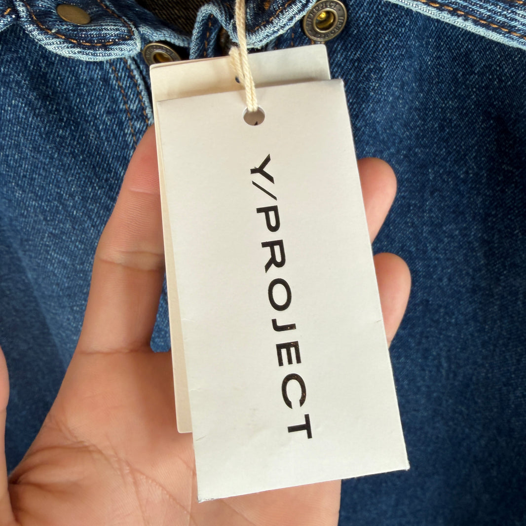 Y/Project Double Layer Denim Button Up Shirt