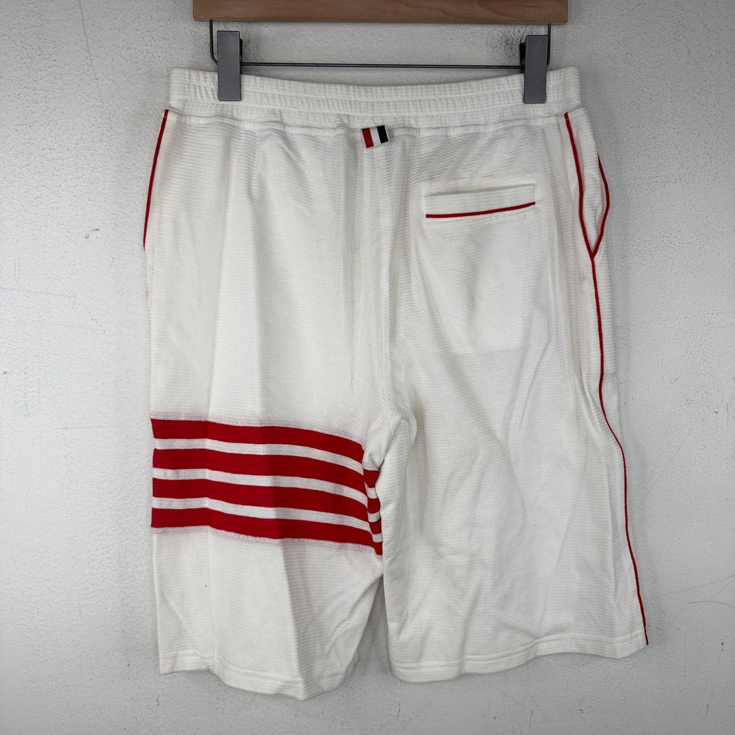 Thom Browne UNKNWN White Striped Shorts