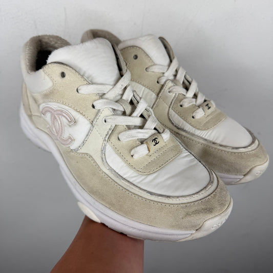 Chanel CC White Runners