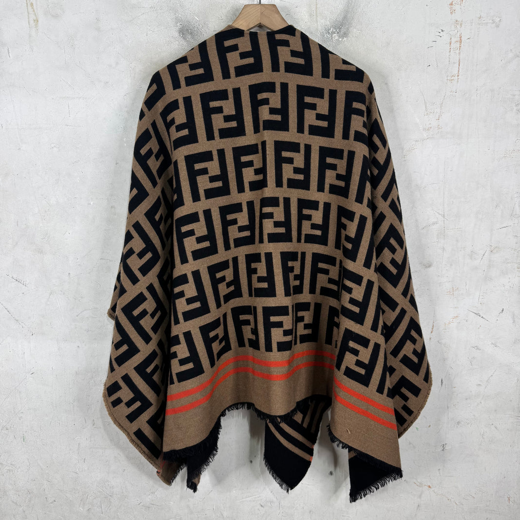 Fendi Monogram Wool Shawl