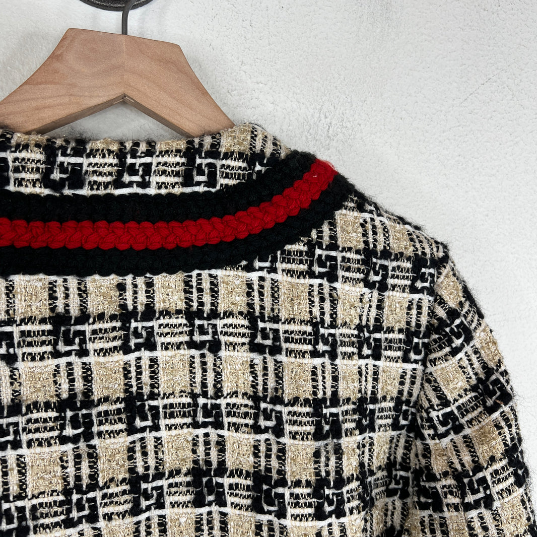 Gucci Cropped Tweed Jacket
