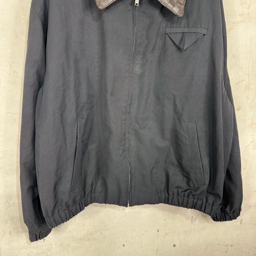 Bottega Veneta Collared Intrecciato Nylon Work Jacket