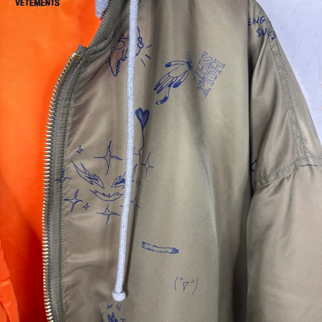 Vetements x Alpha Industries Sketched Bomber Jacket