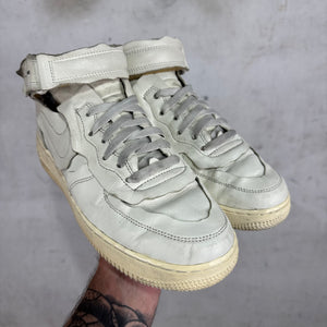 Nike x CDG White Leather AF1's