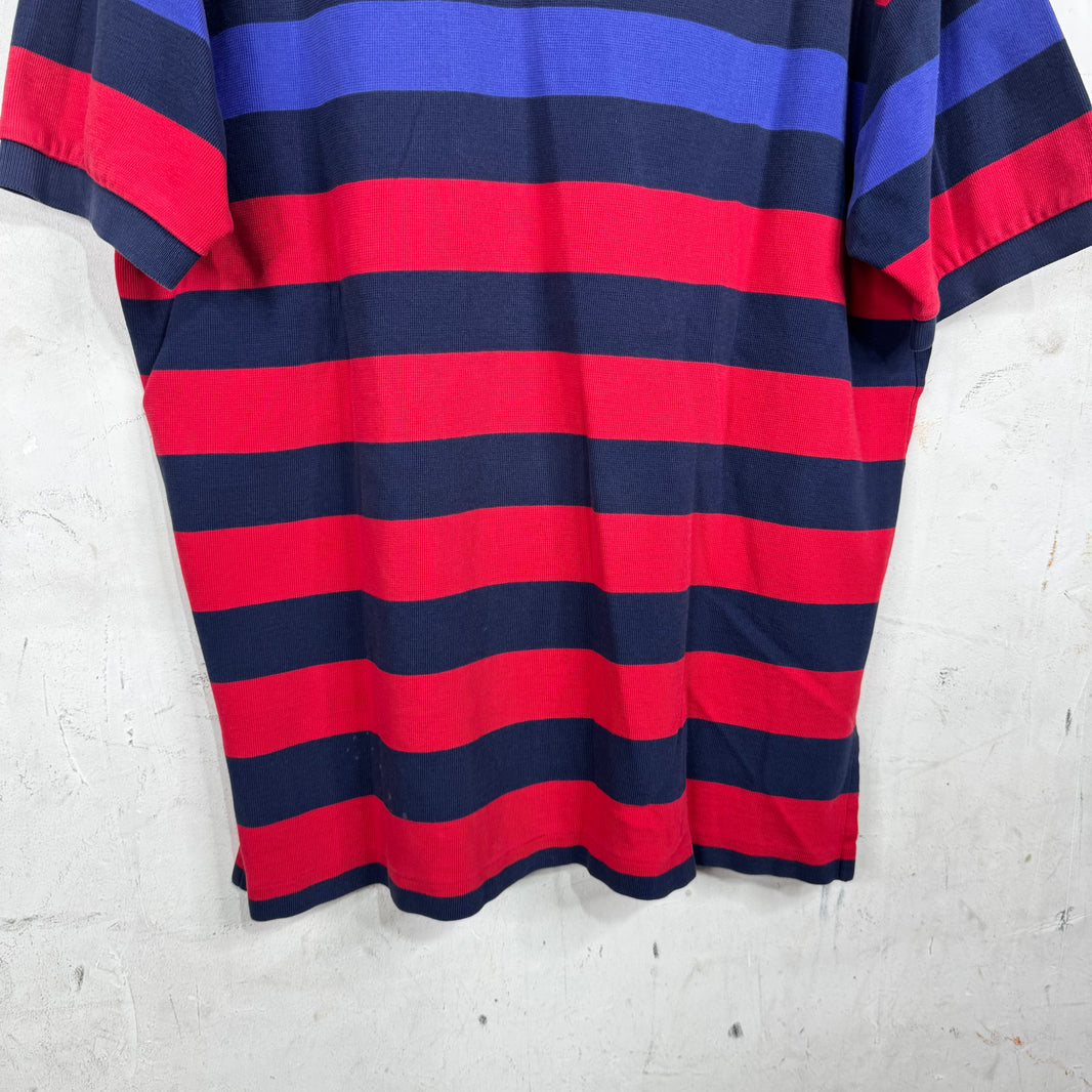 Ralph Lauren Striped Red/Navy Polo