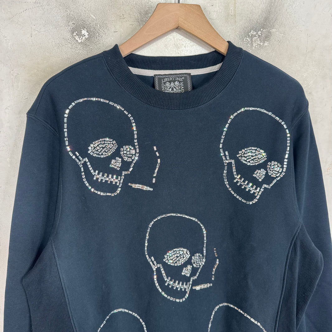 Libertine Skull Crystal Crewneck