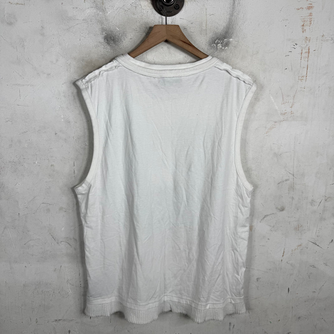 424 Bob Marley Layered Henley Tank Top