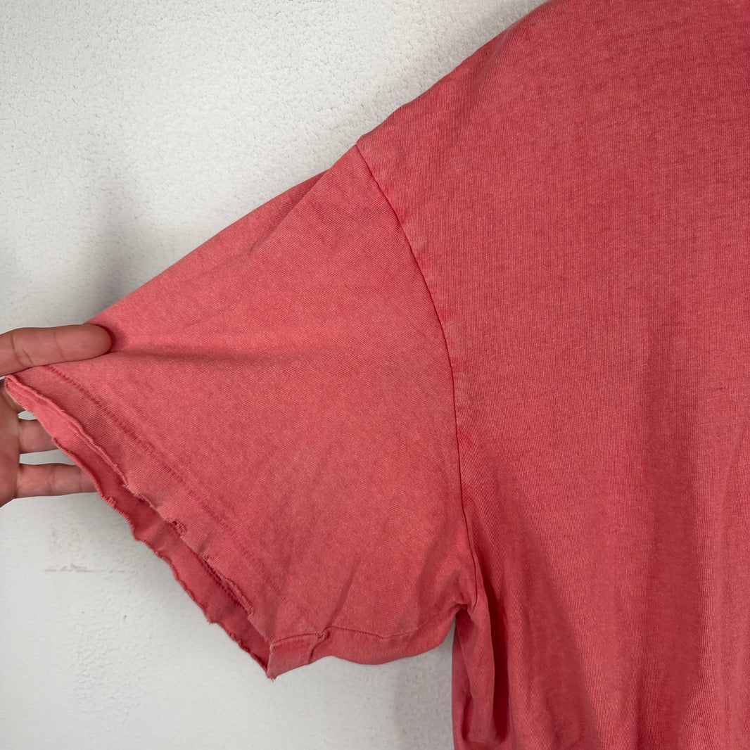 Gallery Dept Red Washed Distressed Pocket T-Shirt