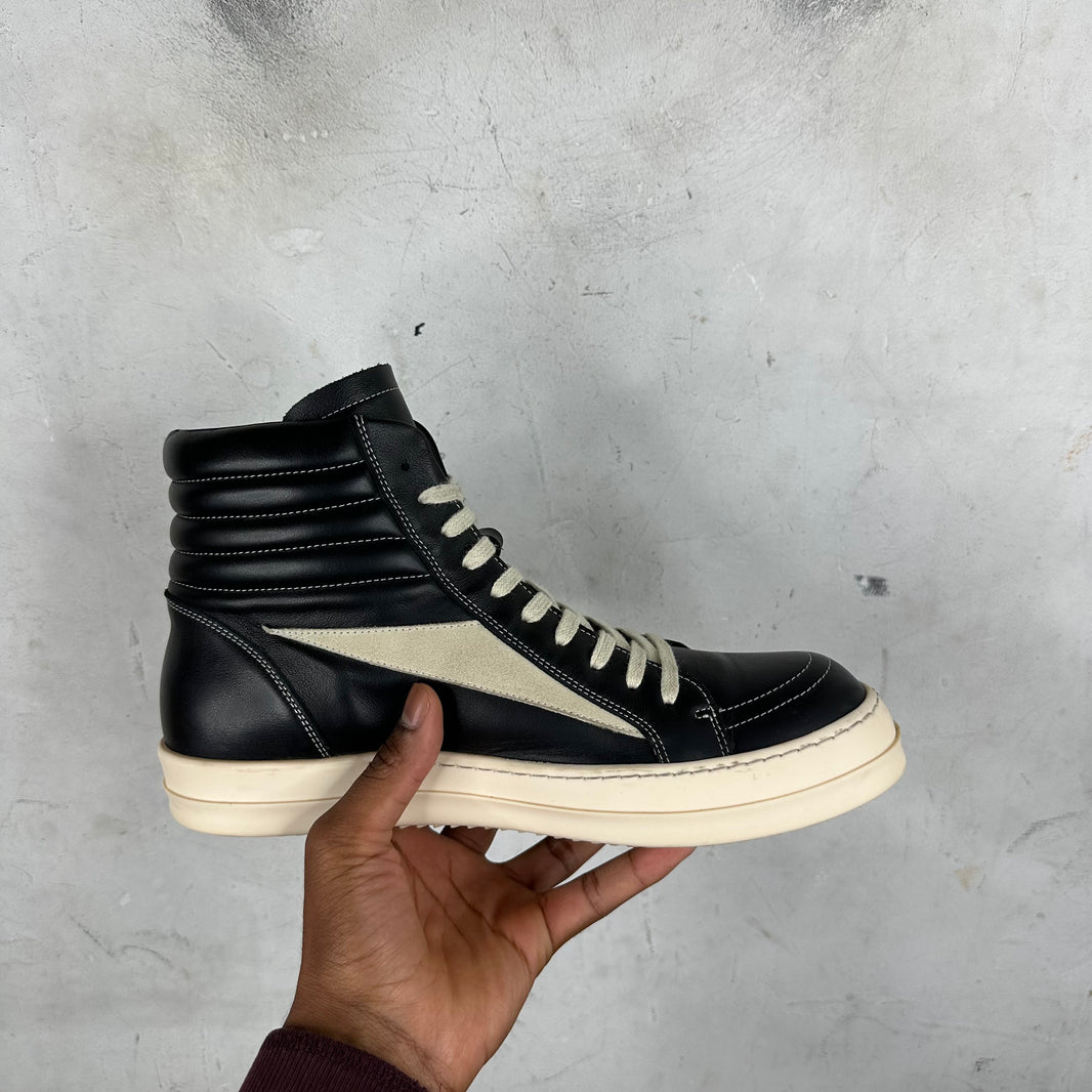 Rick Owens Leather High Vans