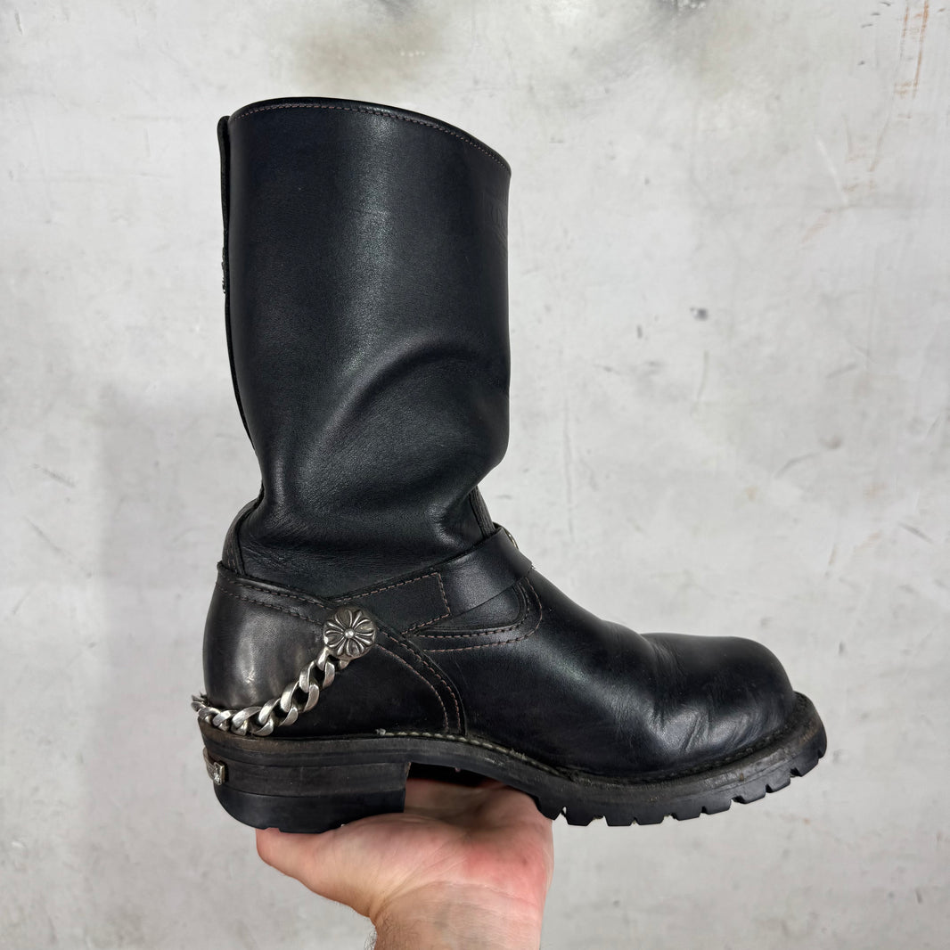 Chrome Hearts Wesco Harness Chained Engineer Boots