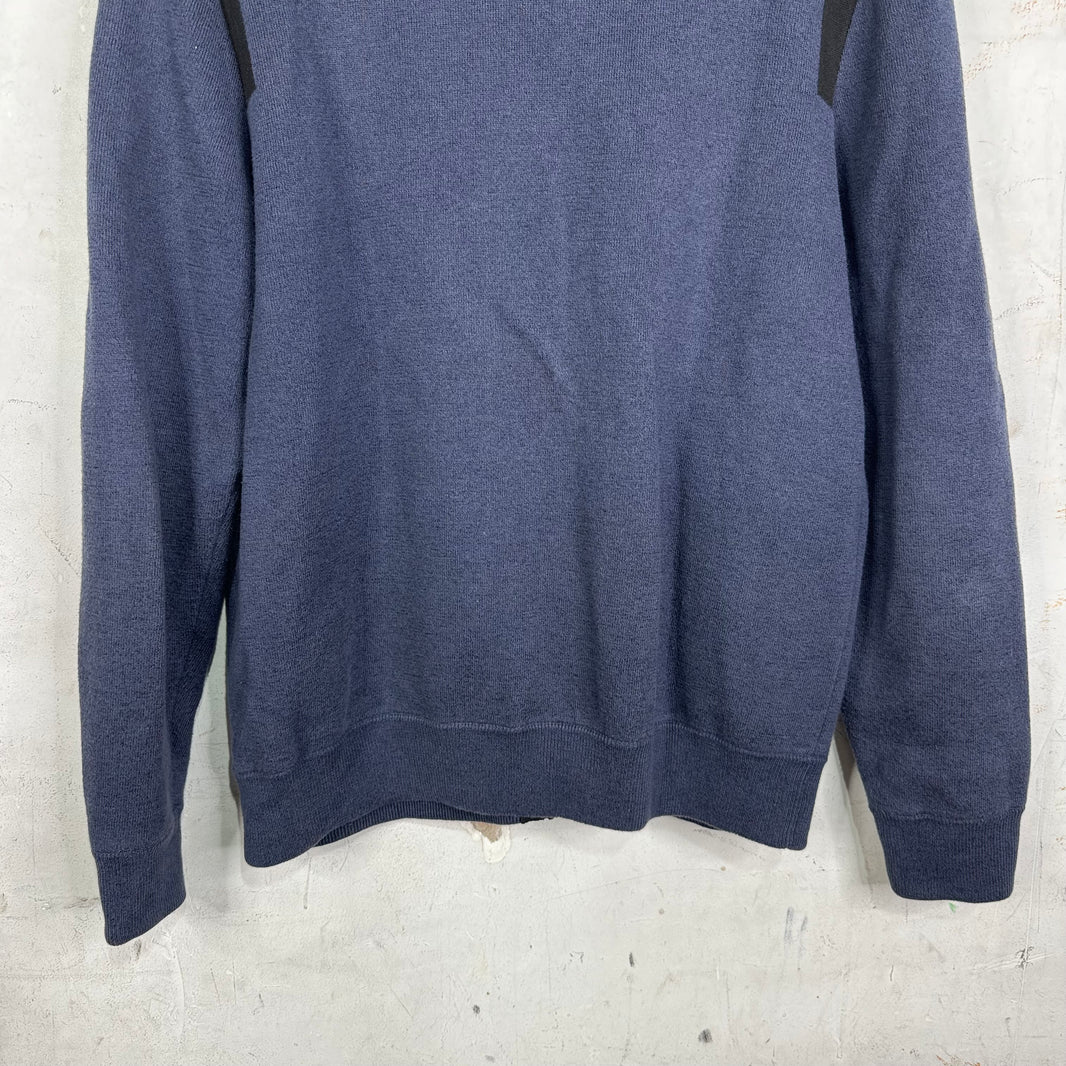 Louis Vuitton Black Trimmed Zip Up Cardigan