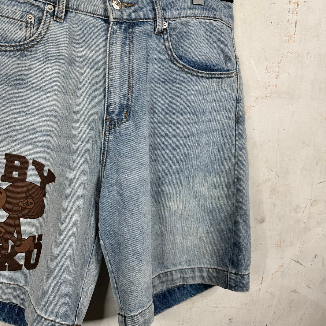 Sicko Baby Light Wash Jorts