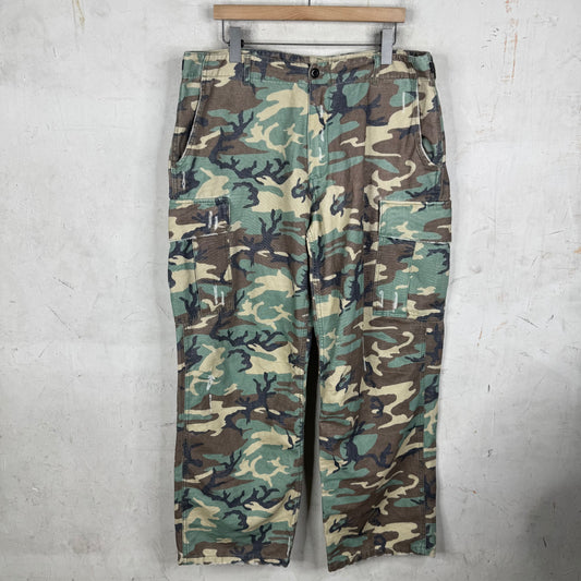 ERL Distressed Camo Cargo Pants