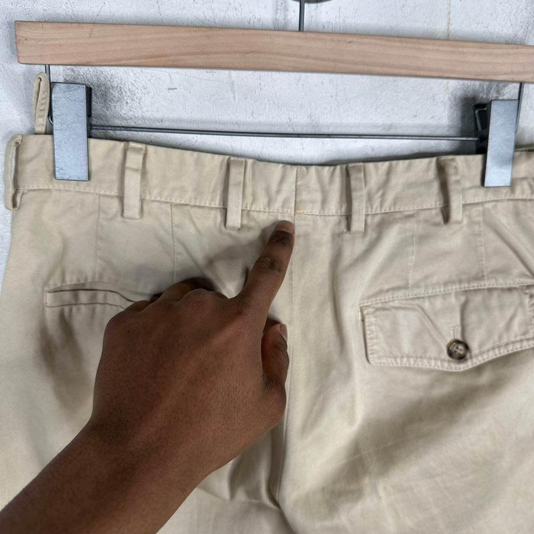Prada Beige Twill Pull Trouser