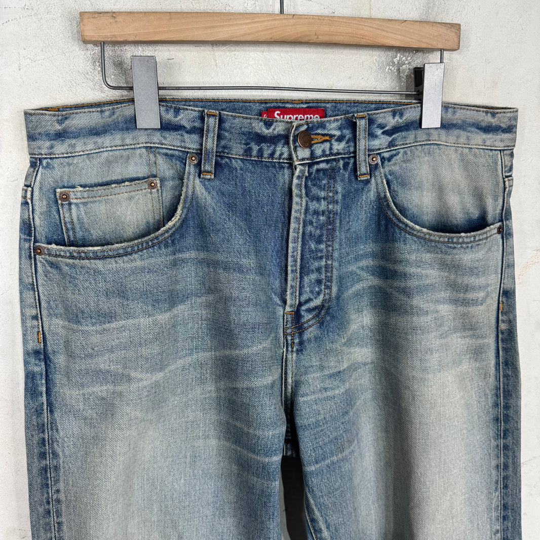 Supreme Light Wash Selvedge Jeans