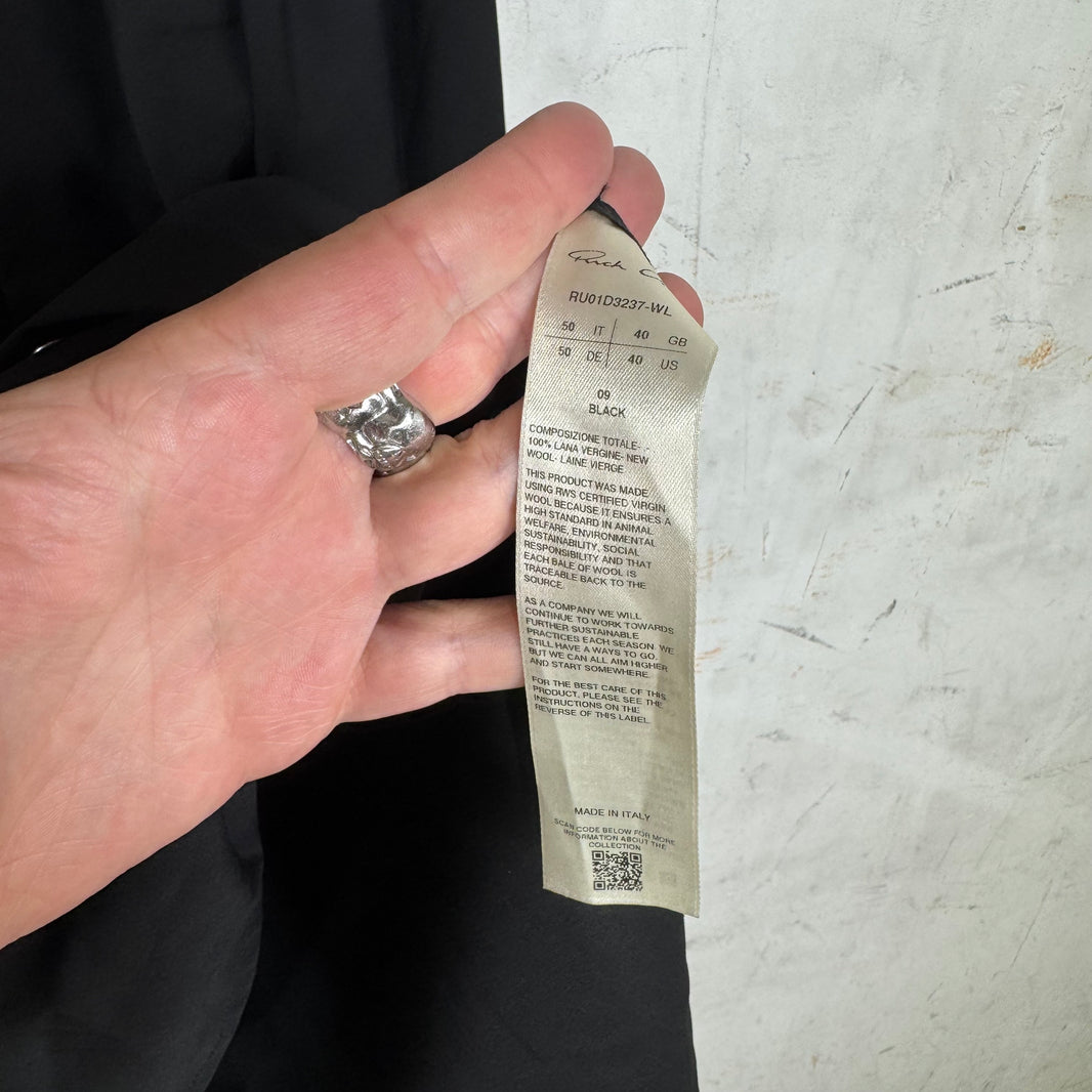 Rick Owens Lido Sheer Snap Strapped Overshirt