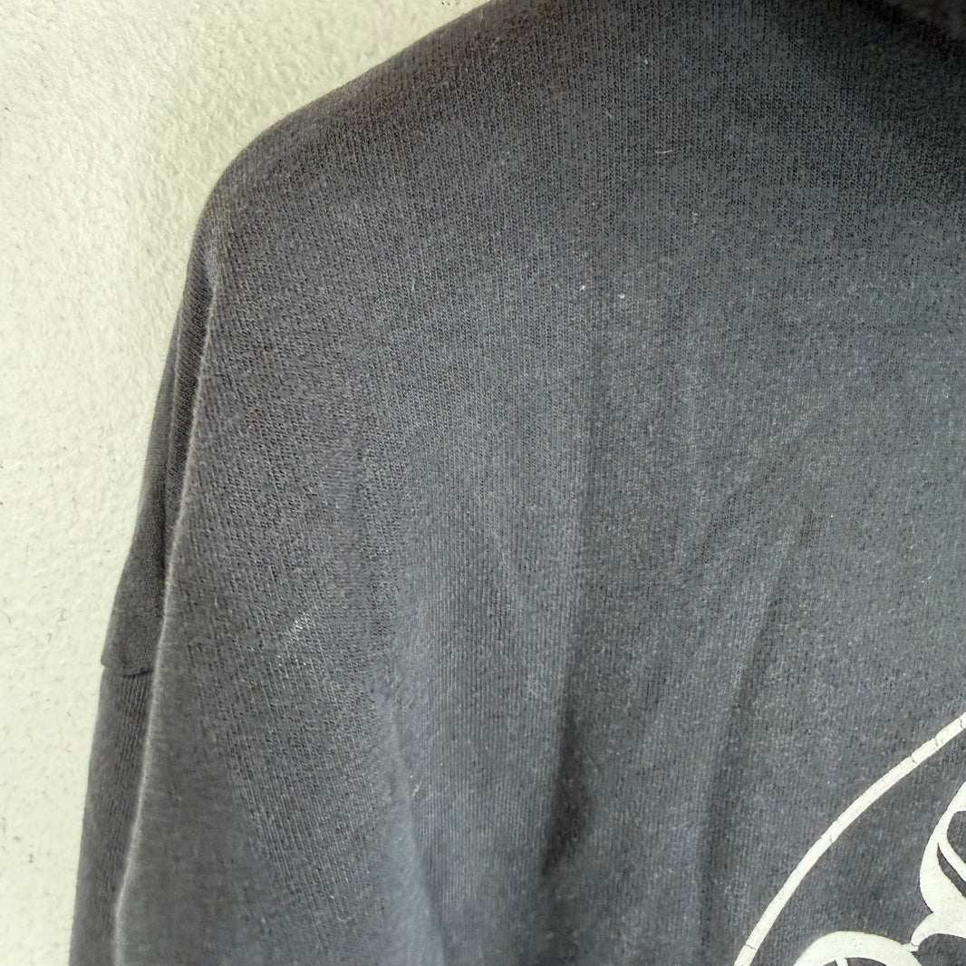 Chrome Hearts Smoked Horseshoe Fleur Zip-Up Hoodie