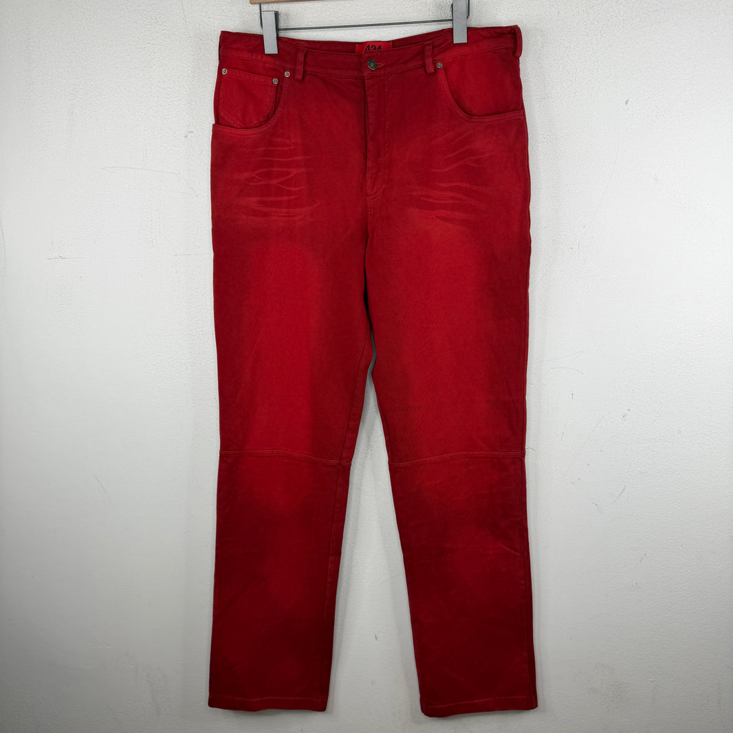 424 Red 5 Pocket Sweatpants