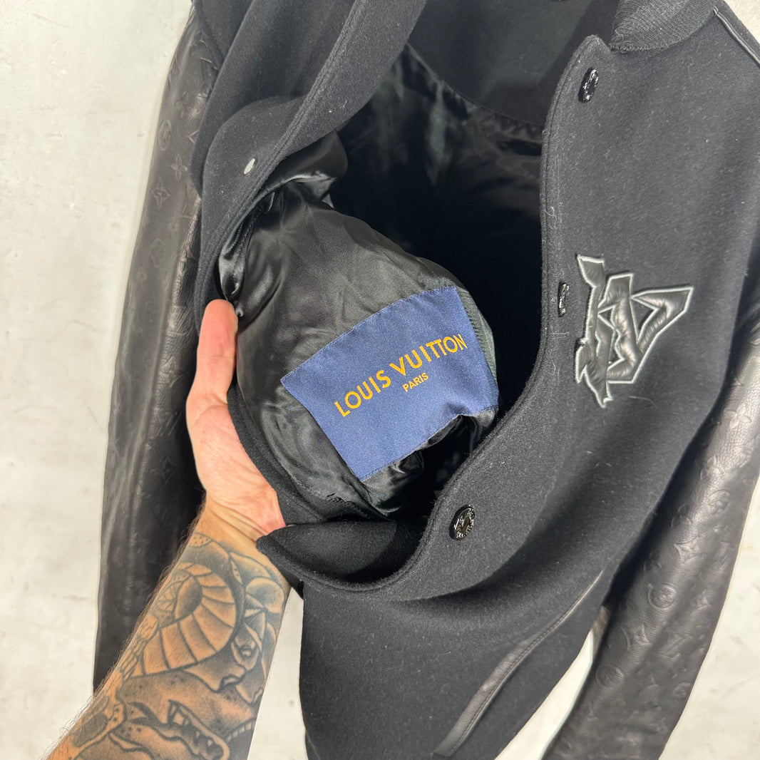 Louis Vuitton Wool Leather Monogram Mask Varsity