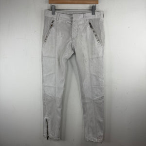 Pierre Balmain Gray Biker Denim Jeans