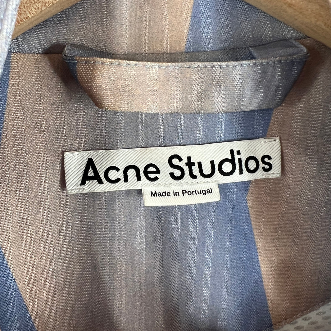 Acne Studios Purple Striped Track Jacket
