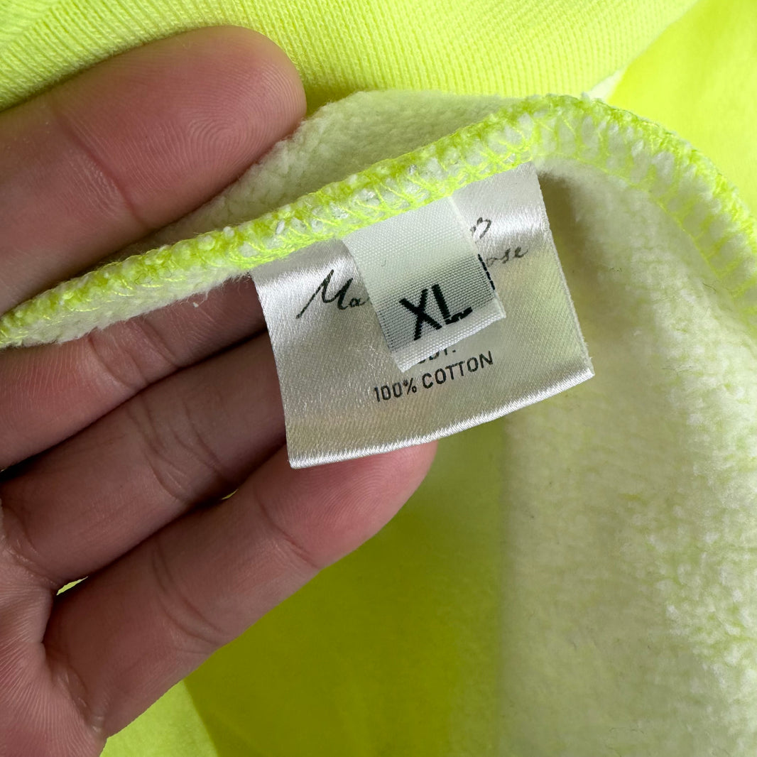 Martine Rose Neon Embroidered Back Logo Hoodie