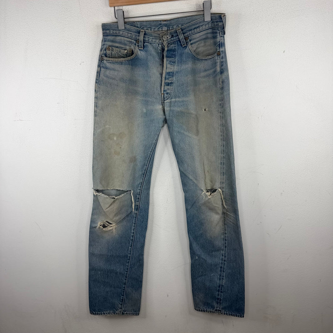 Vintage Levi's 501 Distressed Red Line Jeans