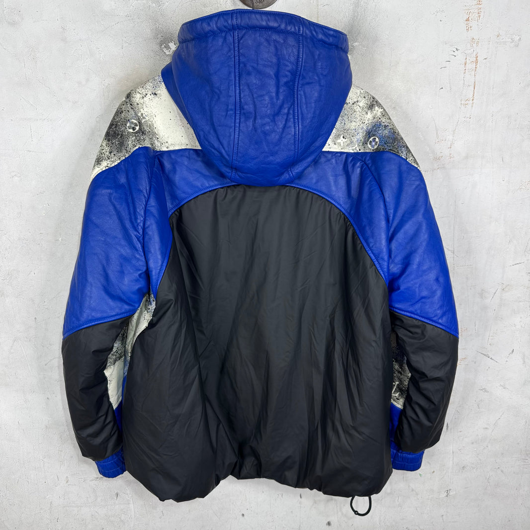 Louis Vuitton Leather Paneled Painter Down Jacket