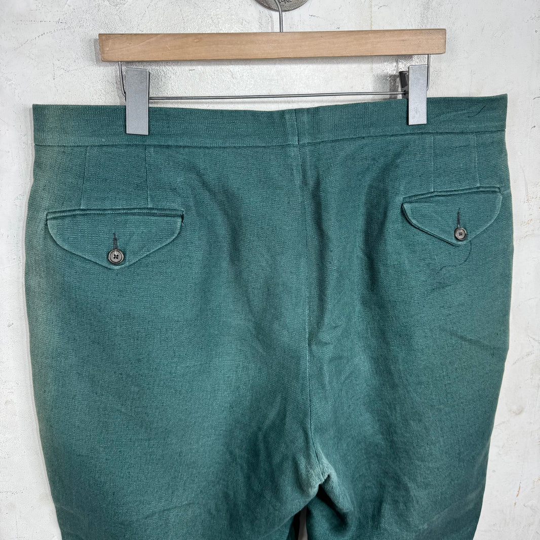 Bode Green Textured Trousers