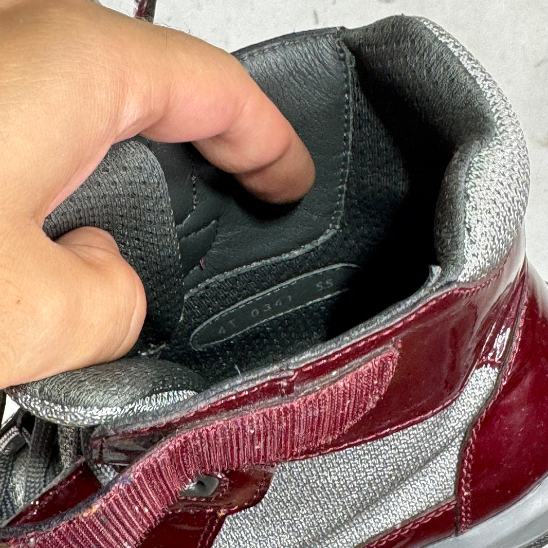 Prada Patent Burgundy High Americas Cups