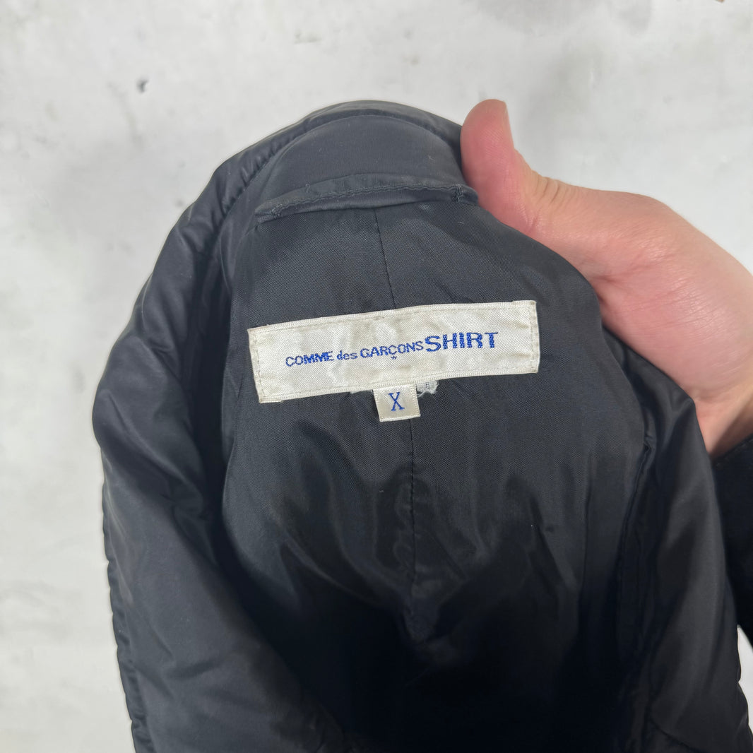 CDG Shirt Padded Nylon Peacoat