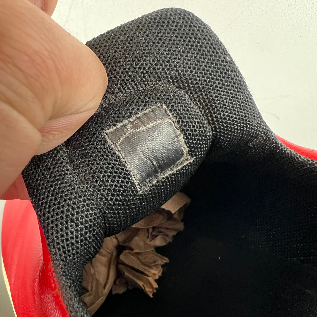 Celine Red Leather Slip On Sneakers