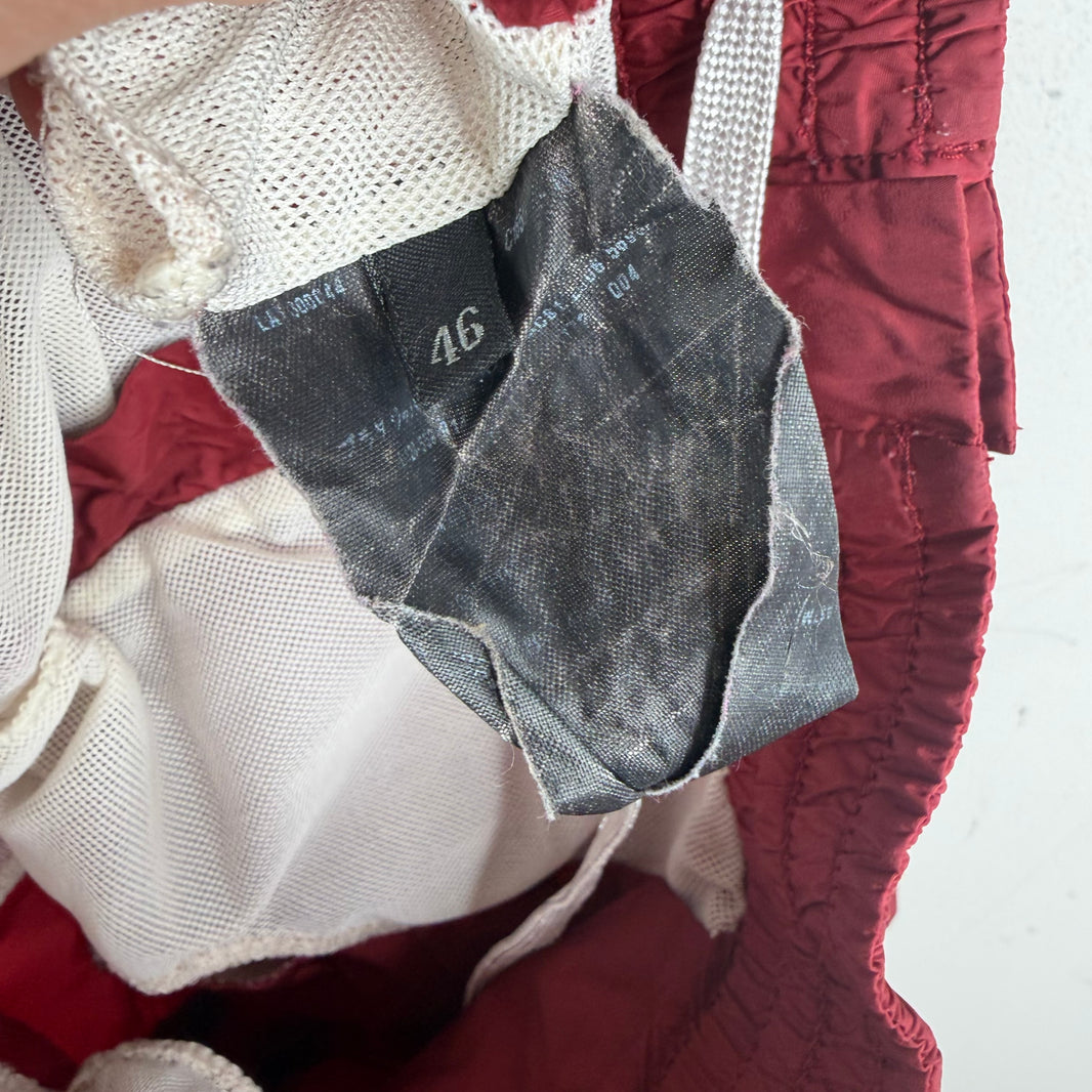 Prada Red Nylon Shorts