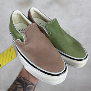 Vans X Engineered Garments Green/Brown Sample Classic Slip On