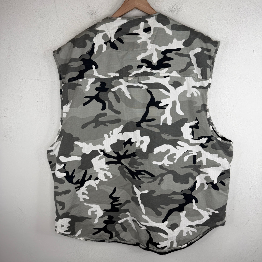 Balenciaga Snow Camo Cargo Vest