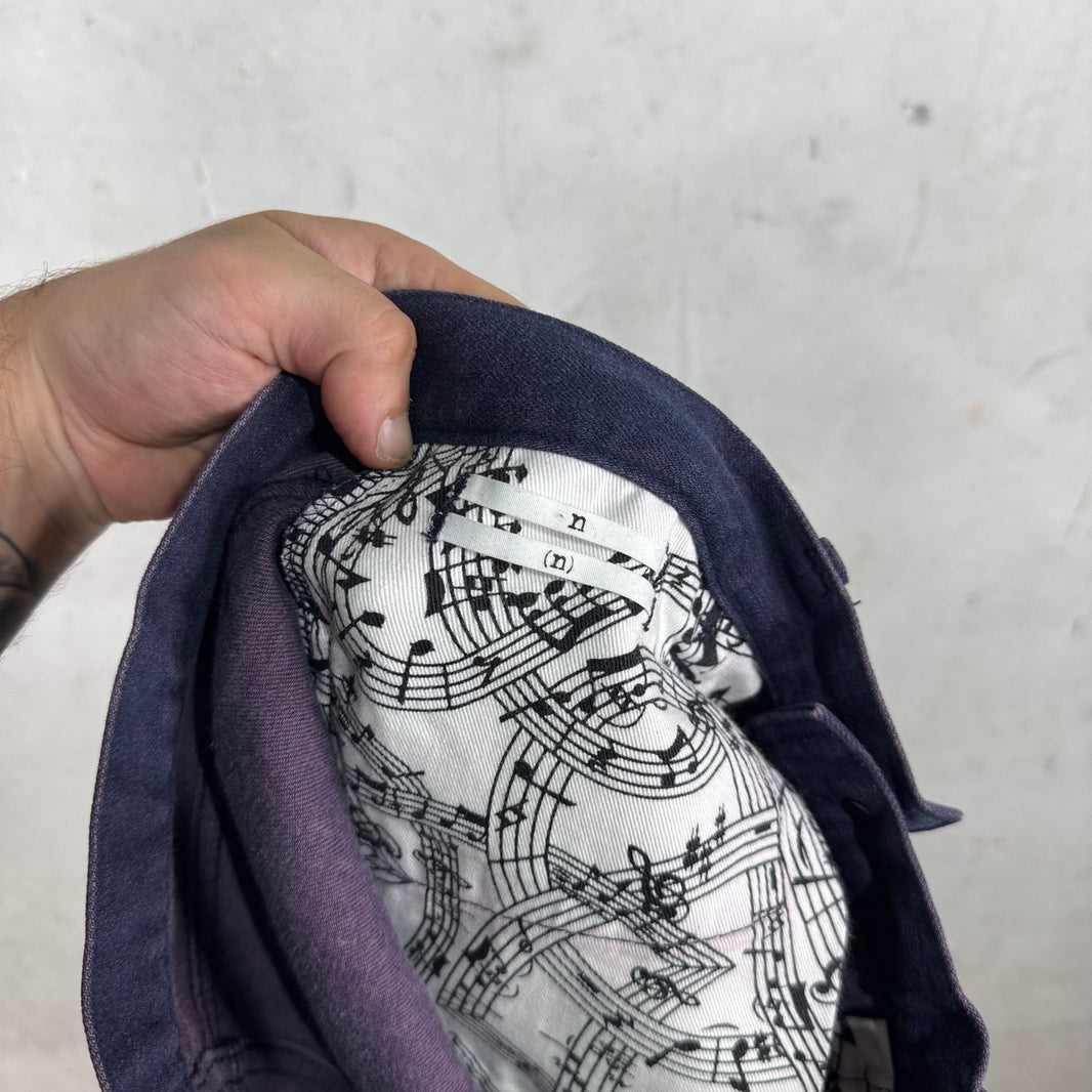Number Nine Purple Aztec Jeans
